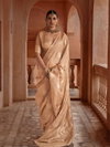 Moghra Silk Muslin Tissue Self Jequard And Zari Weaving Work Saree Wholesale Online